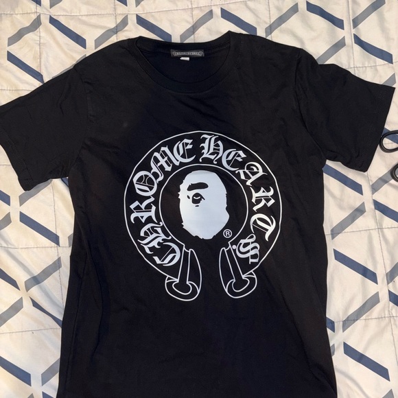 Bape Other - Chrome Hearts x bape Black and White Logo Tee